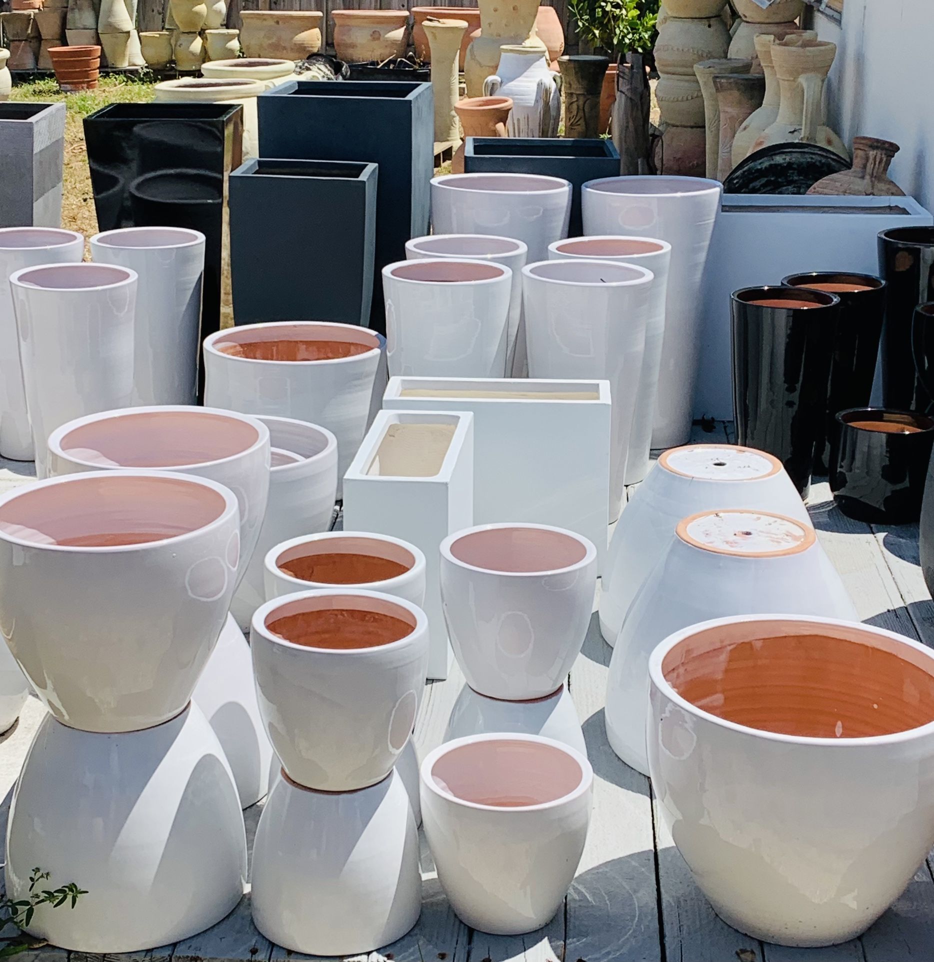Modern Glazed Ceramic Planter Pot Planter Clearance