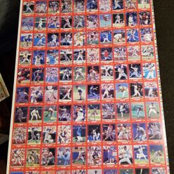 1988 Score Uncut sheet (Red)