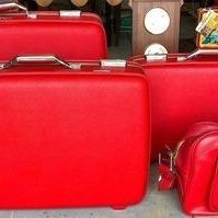 Vintage Mid Century American Tourister 4-Piece Luggage Set  