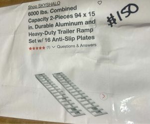 Set of Aluminum Trailer Loading Ramps