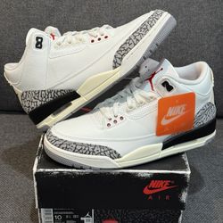 Jordan 3 White Cement Reimagined Size 10