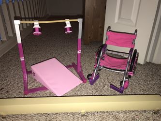 american girl doll gymnastics set