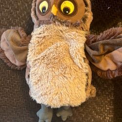 10” Brown Owl Glove Hand Puppet Ikea Vandring Uggla Barn Owl Kids Plush