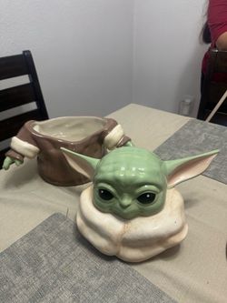Star Wars Grogu Cookie Jar Ceramic