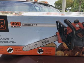 Black Decker Chainsaw