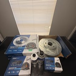 Detroit Axle Premium Brake Pads And Rotors Kit