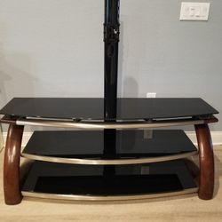 Glass Media Table with mount