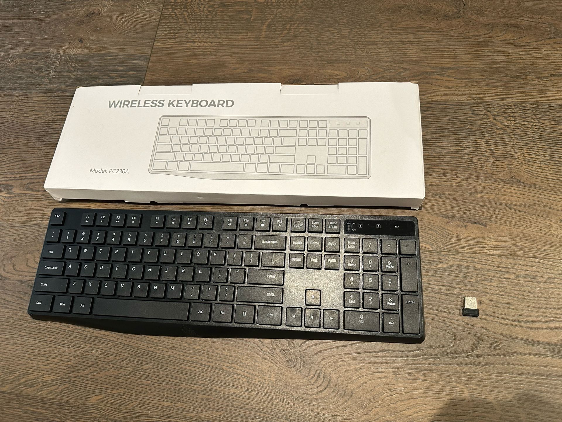 Lovakey MK98 Wireless Keyboard 2.4G Ergonomic Computer Full Size PC230A