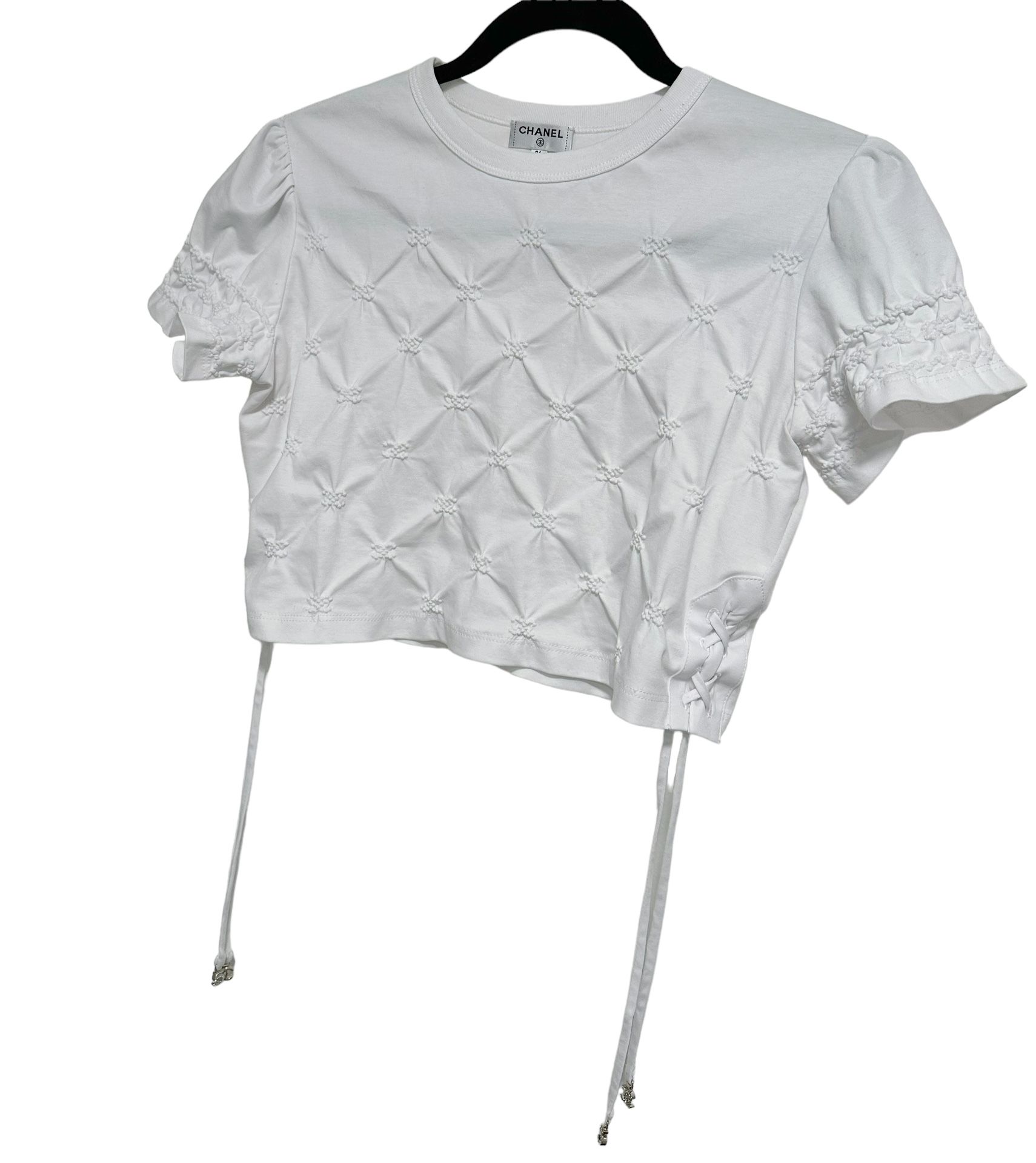 Chanel Cropped Shirt - 20 For Sale on 1stDibs