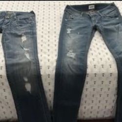 Hudson jeans size 24 womans both for 25