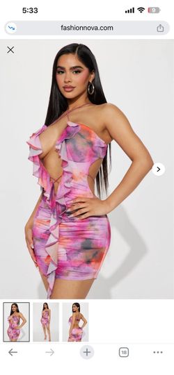 Ariel Mesh Fashion Nova Mini Dress