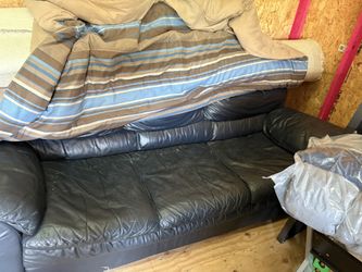 Leather Couch And Chair 