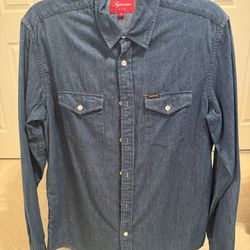 Supreme Denim Long Sleeves Buttoned Up 