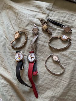 10k Gold Filled Ladies Watches and Rare Mickey Mouse watches