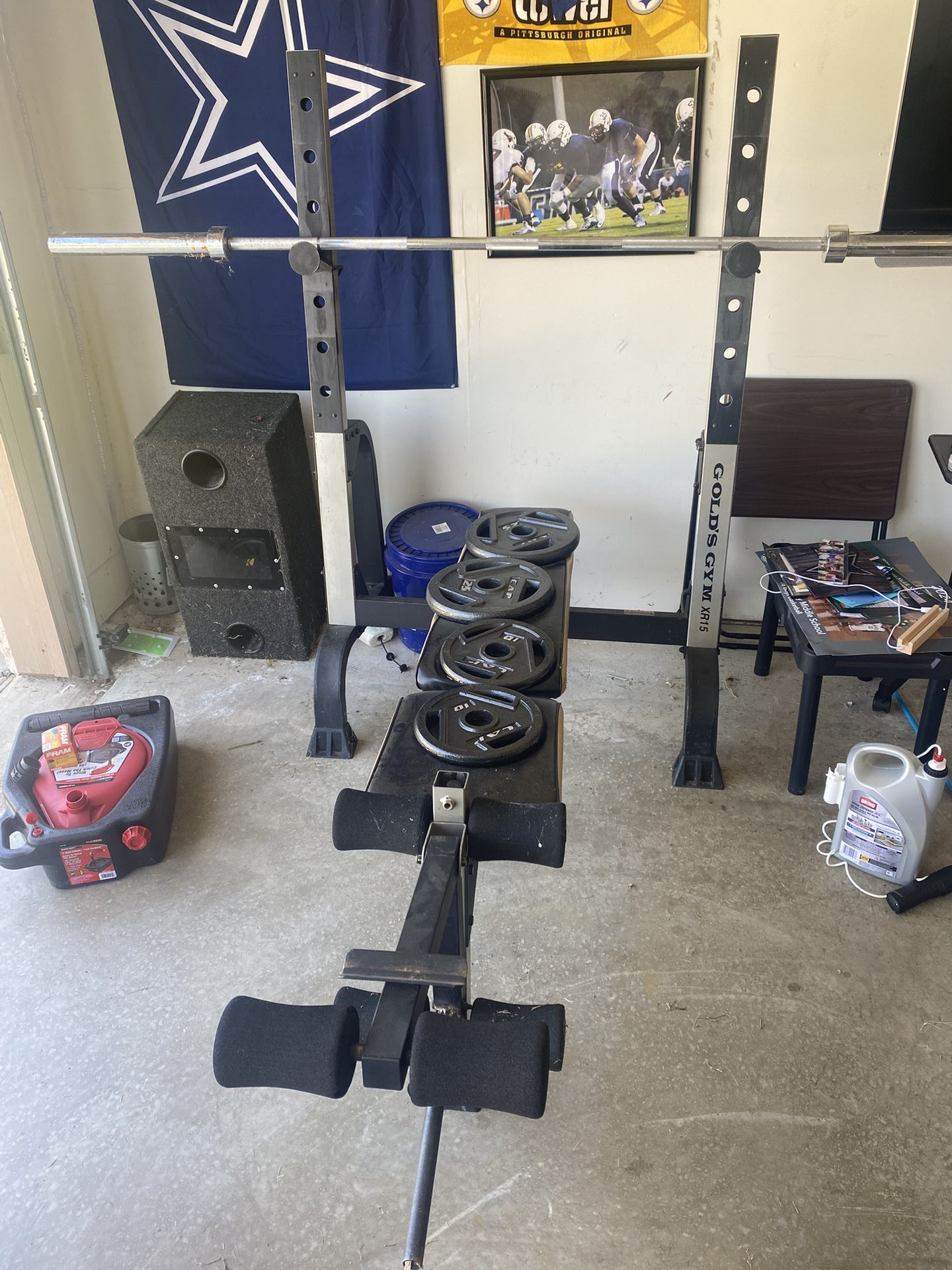 Bench And Incline Bench w/ Leg Curl/Extention