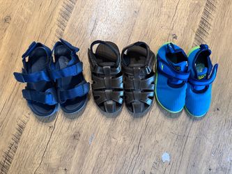 Toddler Boys Size 10C Sandal & Water Shoe Lot – Speedo Cat & Jack – 3 Pairs