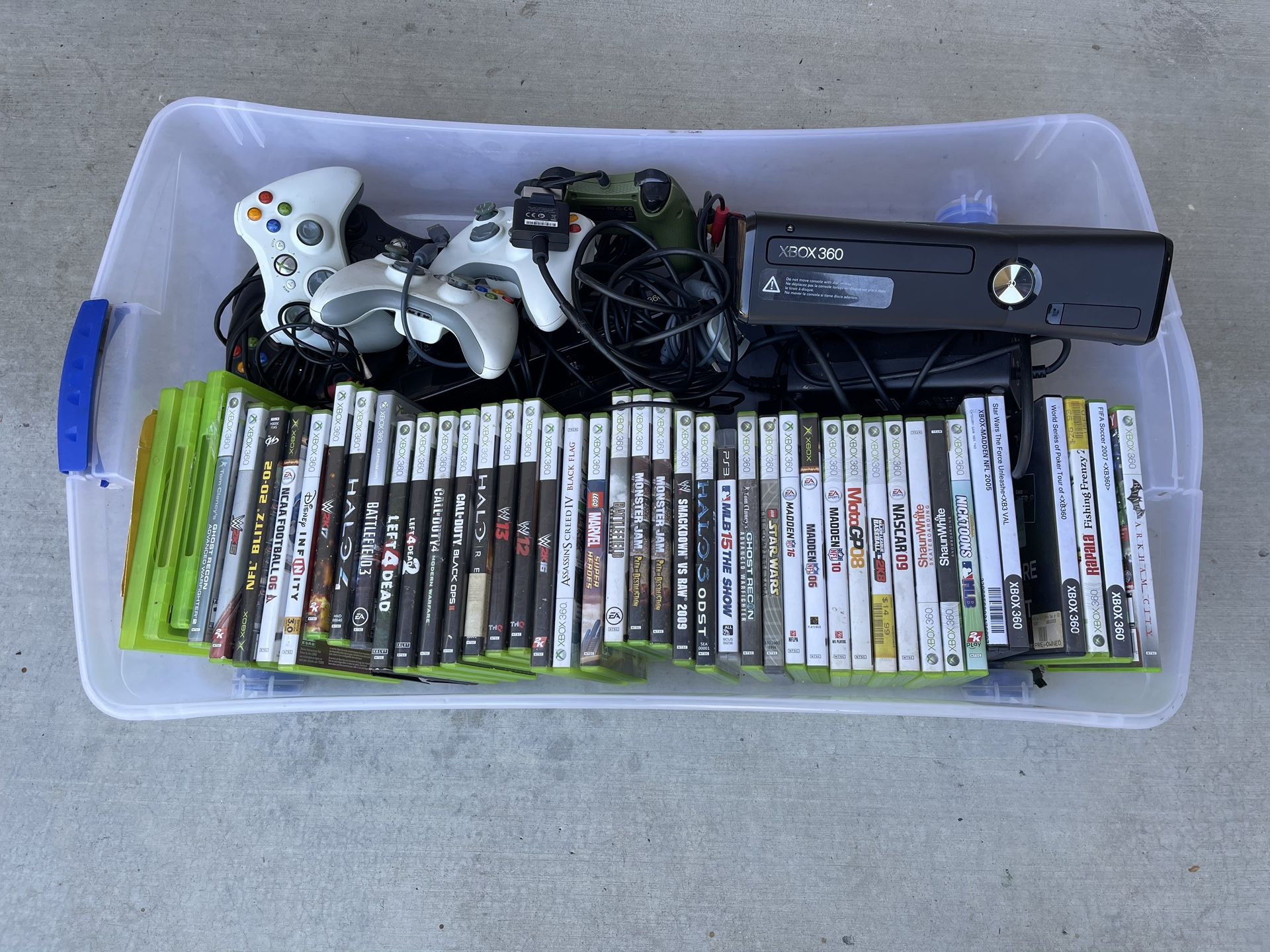 Xbox 360 Console And Game Lot
