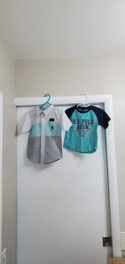 Boys Polo button up short sleeve shirt 👕 as a set with Polo T-shirt