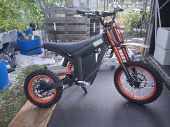 Soleil01 Electric-Dirt-Bike for Teens Adults, 14"/12" Fat Tire 2000W Electric-Mx