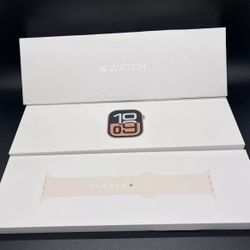 Apple Watch Gen 10 Series 10 42mm Rose Gold Aluminum - Light Blush Sport Band. Condition is New.
