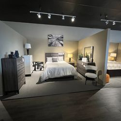 Grey 4PC Queen Bedroom Set 