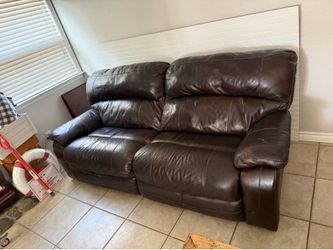 Sofa recliner leather
