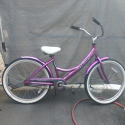 Aluminum Beach Cruiser Bike, 24 Inch Tires 