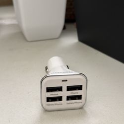 4-port USB-A car charger