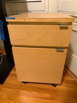 IKEA wood end table