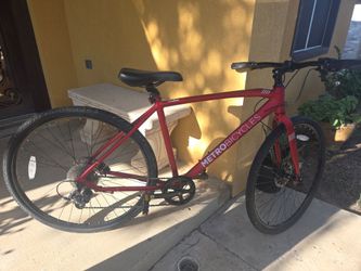 Metro Bicycles Red Hybrid Bike