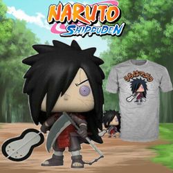 Naruto: Madara (2 Weapons) Funko Pop! And T-shirt Set
