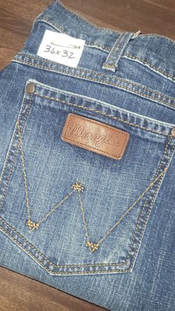 WRANGLER Retro 36X32 Men's Western Denim Jeans - Kern County Fair - Cash Only