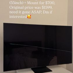 Samsung 55inch TV + Mount