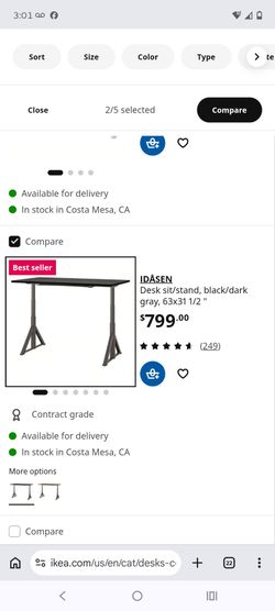Ikea electric sit stand desk
