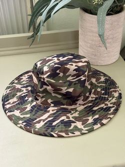 Camo Sun Hat - Green Camouflage
