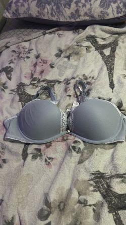 Blue light lined Bra with Lace Trim from PINK