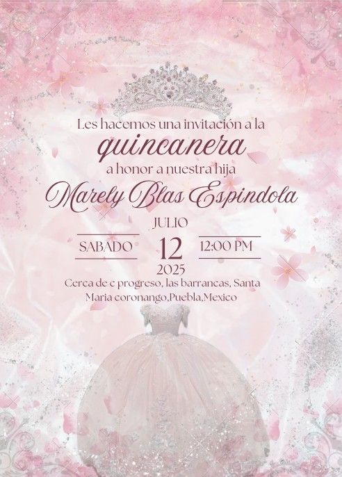 Customize Invitations For Birthdays, Quince And Weddings