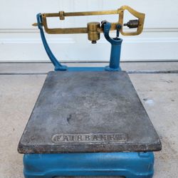 Fairbanks Small Table Top Platform Scale Vintage Antique Americana