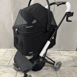 NEW Pawccoli 4 Wheels Pet Stroller, Dog Stroller for Small/Medium Dogs and Cats 