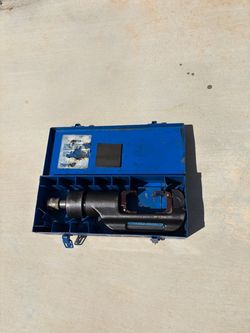 Thomas & Betts TBM15PF 15-Ton Hydraulic Crimper Kit - Tested & Working w/ Adapt.