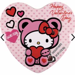 Sweet! ❤️🍫🎀HELLO KITTY™️🎀🍫❤️tin with C h o c o l a t e Hearts  