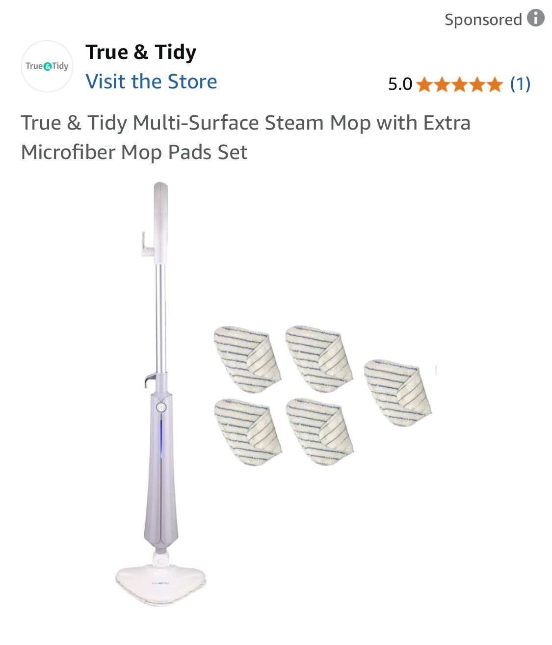 True & Tidy, New Multi Surface Steam Mop