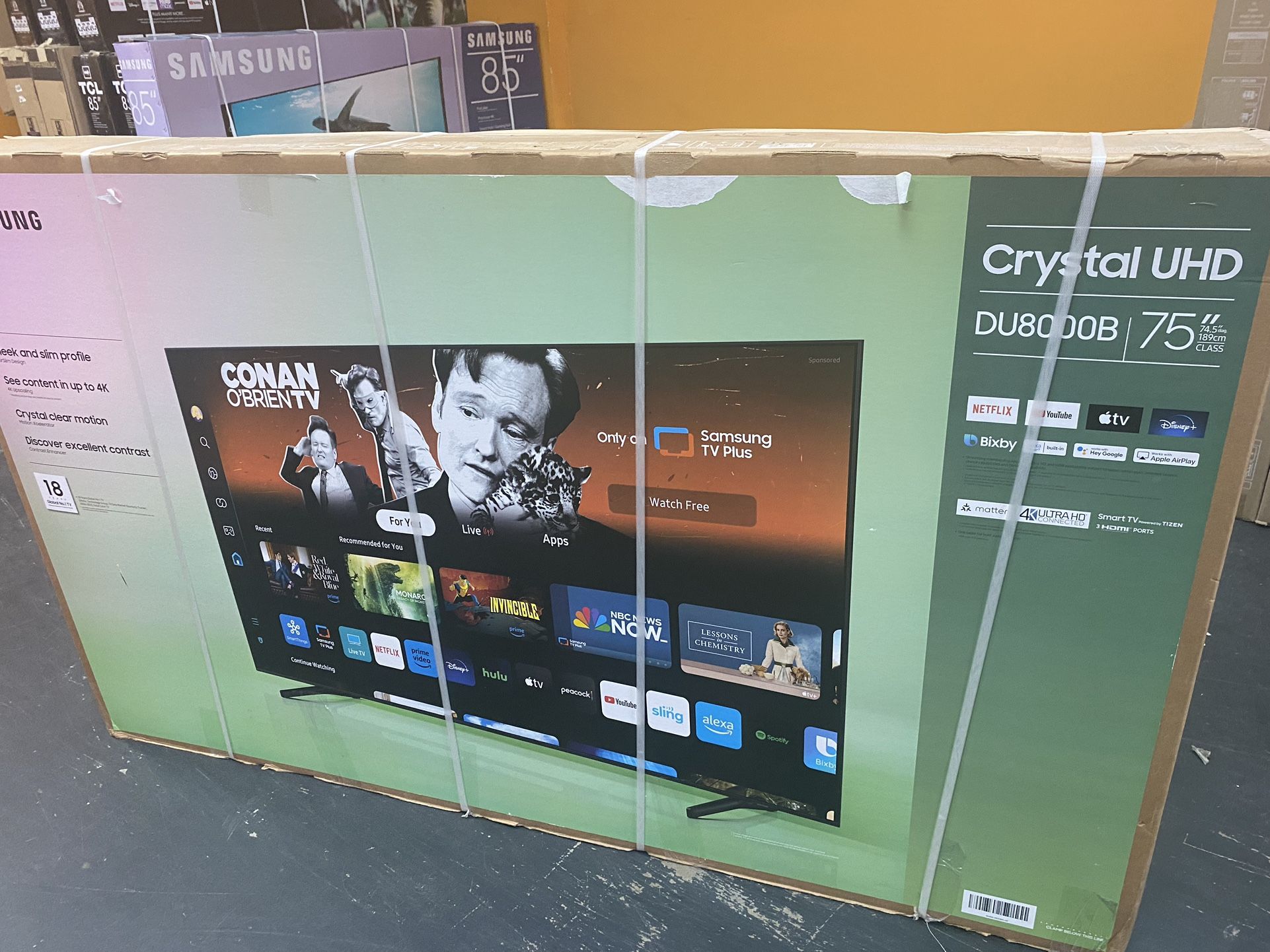 75”Samsung UHD 8000 Series 4K Smart TV