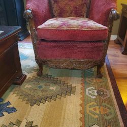 Exquisite Custom Built Queen Of Throne Antique Chair. Serious Inquiries Only Read  Description For Price!