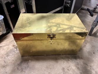 Large gold chest storage