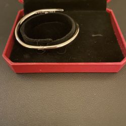 Cartier Nail Bracelet Silver 17 Cm