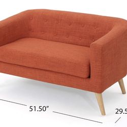 Love Seat- Opened but Unused- Colour Muted orange 