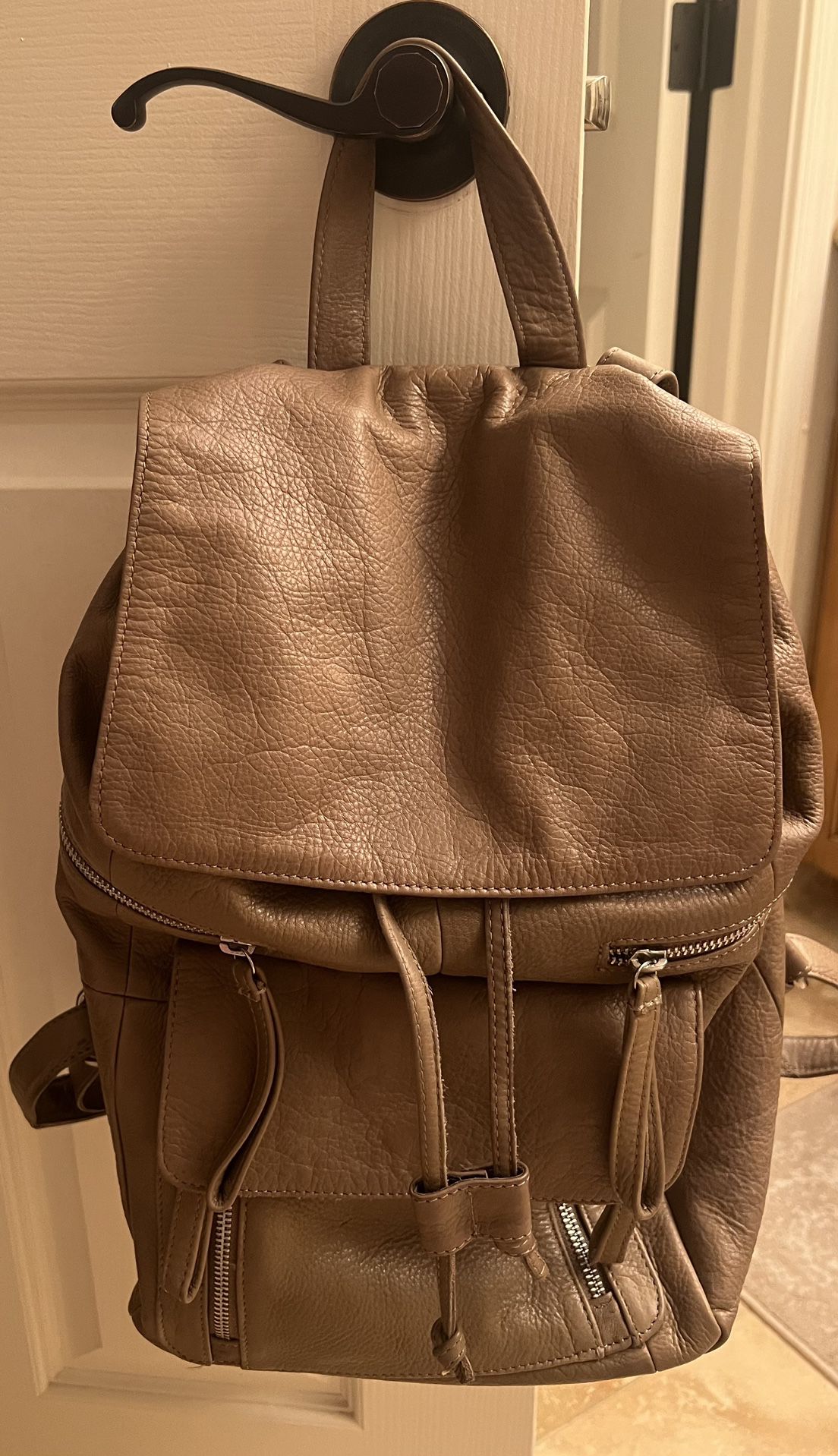 Day And Mood Leather Backpack!