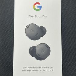 Google - Pixel Buds Pro Wireless Noise Cancelling Earbuds - Charcoal Black Sealed