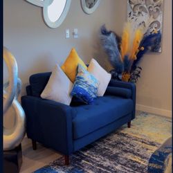 3 piece Blue Couch Set 